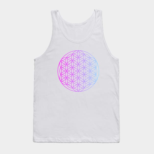 Flower of Life (Epic Classic Design) Tank Top by Super Sacred Miracle Shirts